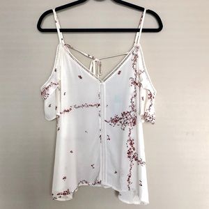 NWT Stitch Fix Floral Cold Shoulder Top